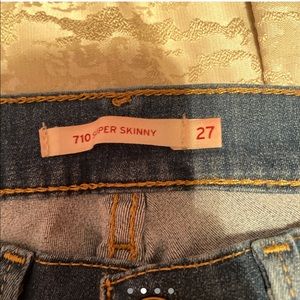 Levi jeans have a little stain